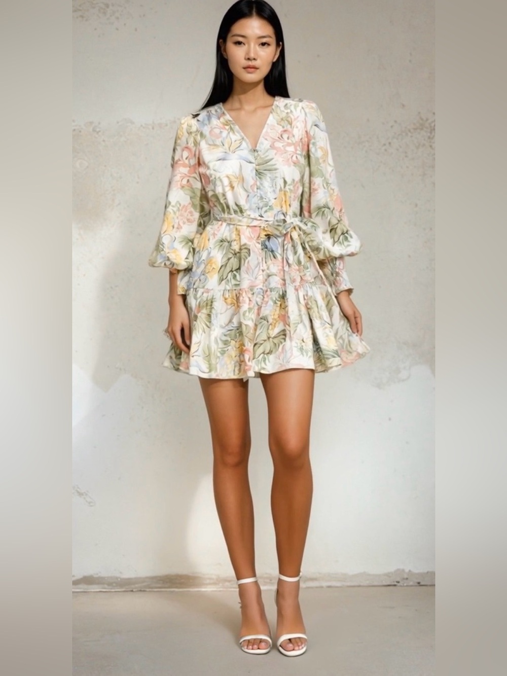 Yumi Kim Chiara Mini Dress in Walina Ivory - Size XS